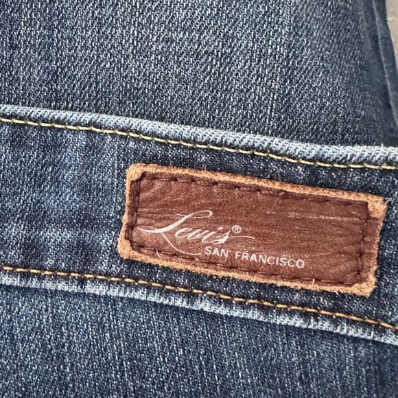 Levi's Women's Slight Curve Fray Hem Skinny Boot Jean Size 30 - Picture 7 of 7